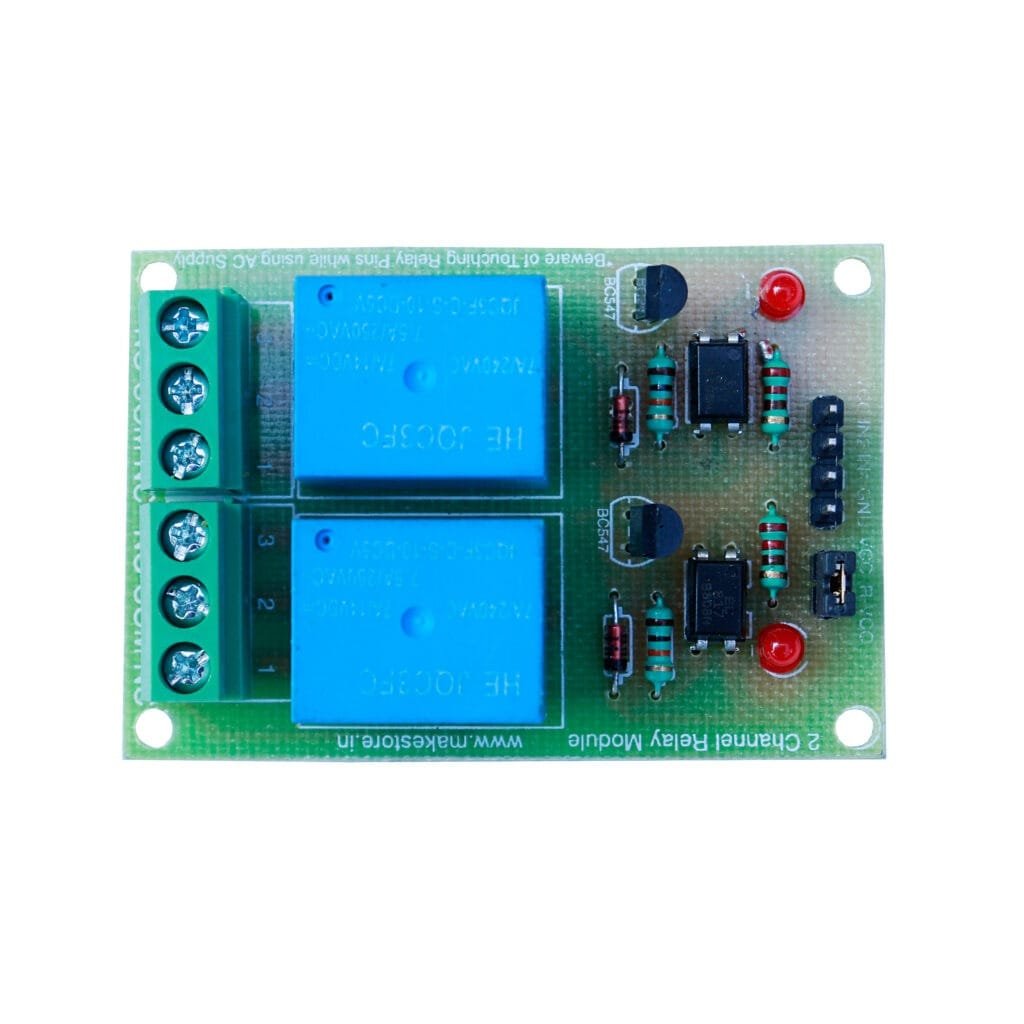 2 Ch Relay Module 2 Channel 5V Made In India – Makestore