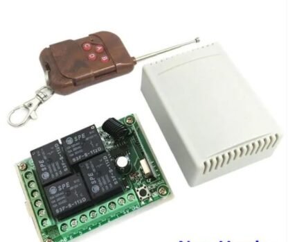 RF 4 Channel Relay Home Automation Device Control Wireless with Remote control Switch with Battery 433MHz