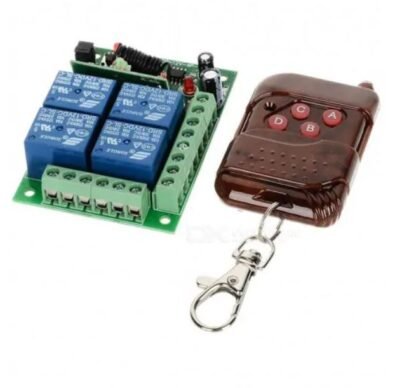 RF 4 Channel Relay Home Automation Device Control Wireless with Remote control Switch with Battery 433MHz - Image 2