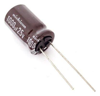 Electrolytic Capacitor 1000uF 25V Pack of 2pcs