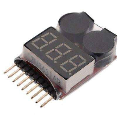 LiPo Alarm BATTERY TESTER 1S 8S WITH BUZZER