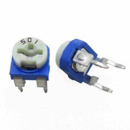 Potentiometer 500Ohm Preset Blue Trim POT