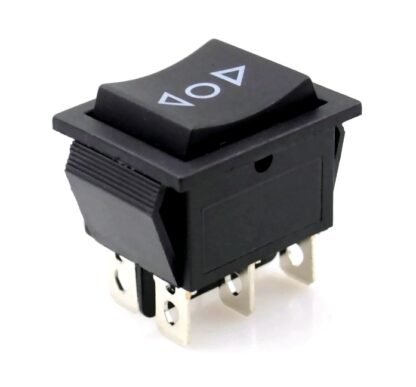 DPDT Rocker Switch 6pins- Auto Off with Spring Action Model-6205