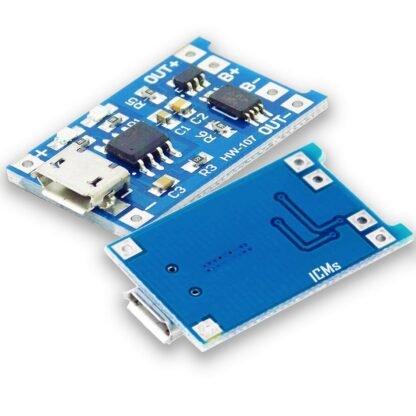 TP4056 with Micro USB Module 1A Li-Ion 18650 Battery Charging Board with DS Protection 5V 1A - Image 2