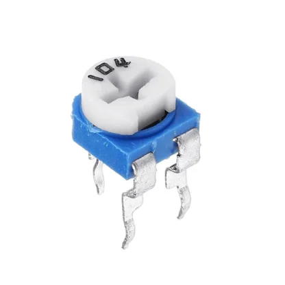 Potentiometer 100KOhm Preset Blue Trim POT Pack of 2 pcs