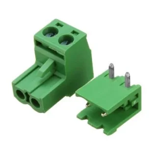 2Pin Pluggable Screw Terminal Block Connector - Right Angle-5.08 Pitch