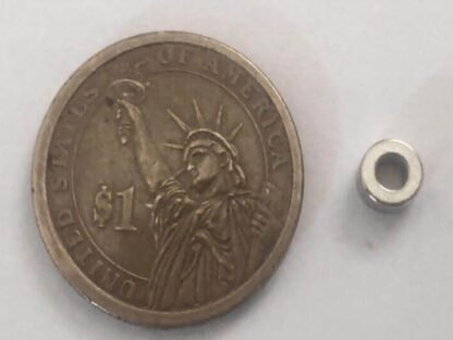 Neodymium Magnet Cylindrical Ring OD6 x ID3 x 3mm Strong Ring