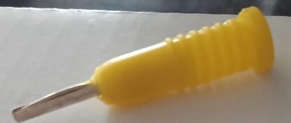 Banana Socket Connector Panel Mount 2 mm Male Jack - YELLOW
