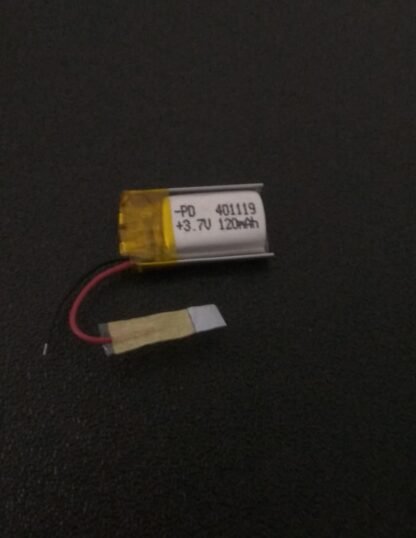 LiPo Battery 3.7V 120mAh Rechargeable without BMS