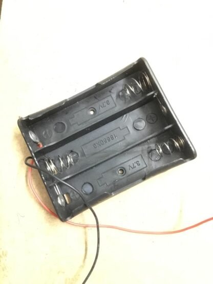 18650 Lithium Ion Li-ion Battery 3 Cell Holder Plastic Black Case