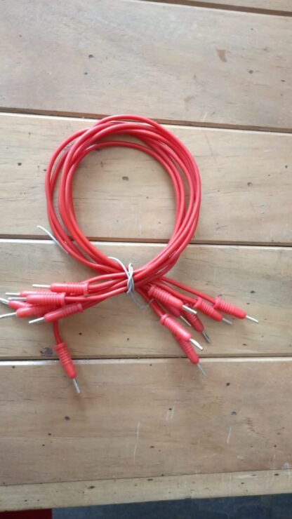 Patch Cord Banana plug Male to Male Red 1.5 Ft - Image 2
