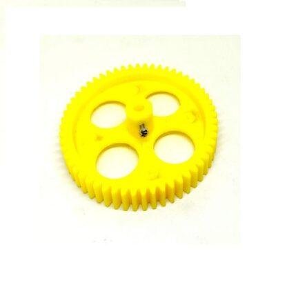 Yellow Spur Gear Plastic 38 Teeth 2.5 inch Diameter 12mm Width