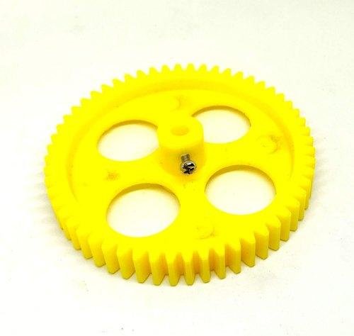 Yellow Spur Gear 3.5 inch Diameter 12mm Width Plastic 56 Teeth – Makestore