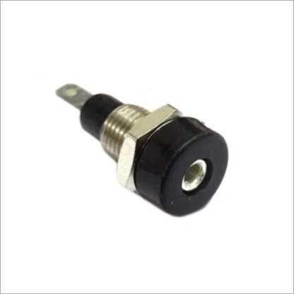 Banana Socket Connector Panel Mount 2mm Female Jack - BLACK