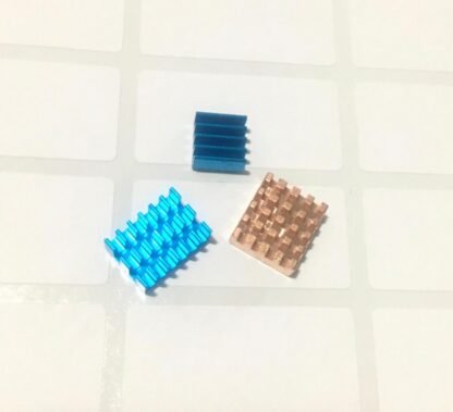 Raspberry PI Heatsink, Raspberry PI – 3 Piece Heavy Copper and Aluminium Heatsink Cooler Cooling Kit for Pi 4, Pi Model 3B+