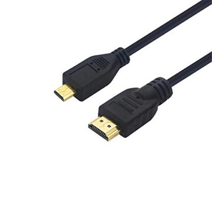 Black 1.5M Micro HDMI to HDMI Cable for Raspberry Pi 4B
