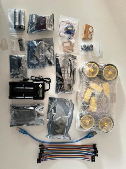 Smart Robot Kit V3 4 Wheeled Smart Chassis Arduino Uno Compatible Robot Kit