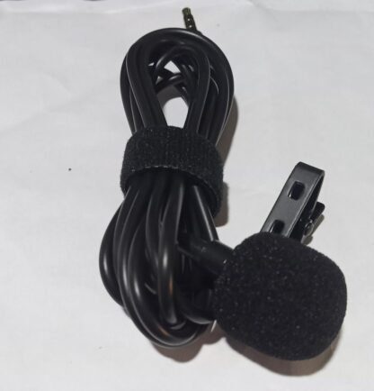 3.5mm Clip Microphone For Youtube, Collar Mike For Voice Recording, Lapel Mic Mobile, Pc, Laptop, Android Smartphones, DSLR Camera Clip On Mini Lapel Lavalier Microphone (Black) CABLE