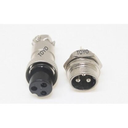 Mini Round Shell Connector P 3 Pin Male & Female