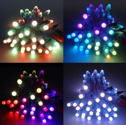 WS2811S RGB Pixel Strip 1 LED Pixel 12mm 5inch Wire- Diffused IP68 Waterproof Neopixel Compatible - Image 3