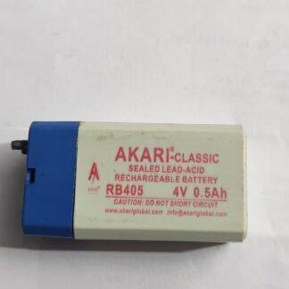 Lead Acid Battery 4V 0.5Ah Rechargeable Akari Brand