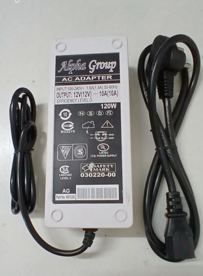 12V 10A DC Power Supply Adapter
