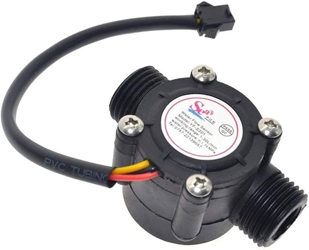 YF S201 Water Flow Measurement Sensor With 1 30 Litre Permin Flow Rate YF S201 Water Flow Measurement Sensor With 1 30 Litre Permin Flow Rate