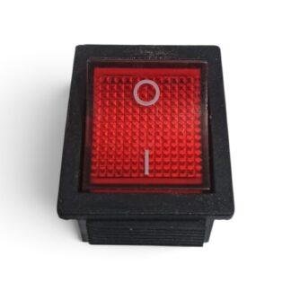 KCD4 16A 250V AC red color 6 pin DPDT heavy duty plastic rocker switches with indicator