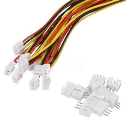 3 pin XH JST Female with Wire and Male Connector 2.54 mm pitch pair 2515