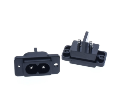 250V 2 Pin panel mount male inlet module power supply socket