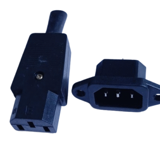 AC Plug Male Female pair 10A 250V rewireable 3 pin inlet module plug power supply socket