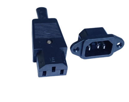 AC Plug Male Female pair 10A 250V rewireable 3 pin inlet module plug ...