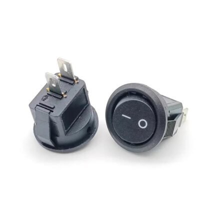 Mini Round Rocker Switch 2 Pin KCD11 3A 250V AC