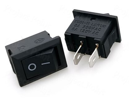 Mini Rocker Switch 2 Pin KCD1-11 3A 250V AC Pack Of 2pcs - Image 2