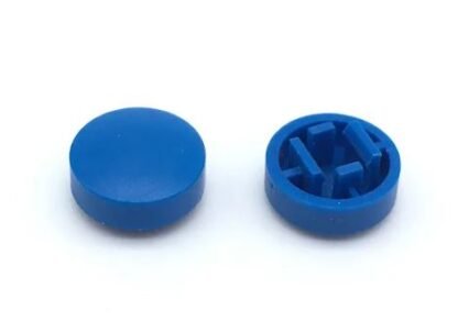 Tactile Push Button Cap Cover 12x12x7.3mm B3F-4055 Momentary Micro Switch Blue color 3pcs pkg