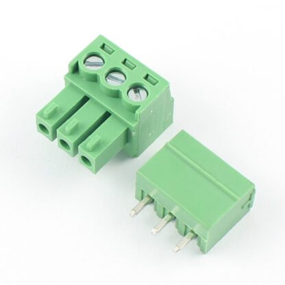 3 Pin Pluggable Screw Terminal Block Male Female pair Plug 3.81mm Pitch ZBK200R Zhonga make