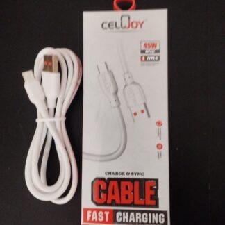 USB Cable Type C Data and Power 1.2 Mtr 45Watt Compatible with Raspberry Pi