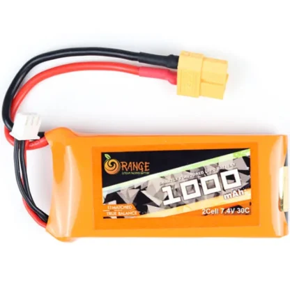 Orange 1000mAh 2S 30C (7.4V) Lithium Polymer Battery