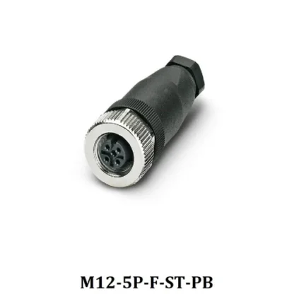 M12 5 Pin Female Connector Circular Connector, 5 Contacts, Cable Mount, M12 Connector, Socket, Female, IP67