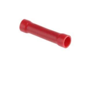 RED - Fully Insulated Butt Terminal, Red 16-14 AWG Cable Butt Connector