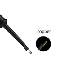 Black Spring Loaded Test Clip Hook Clamp Large Length 58mm – Makestore