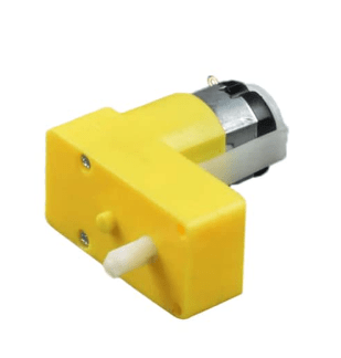 BO Motor 100 RPM Single Shaft L Shaped Yellow