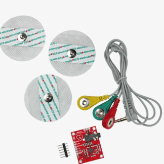 AD8232 ECG Heart Rate Monitor Sensor Module with ECG Cables & Electrodes