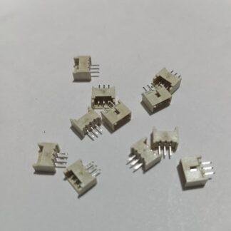 JST-SH 1.0mm pitch 3pin male through-hole vertical connector