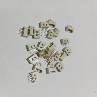 JST-SH 1.0mm pitch 4pin male through-hole vertical connector