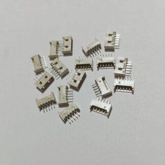 JST-SH 1.0mm pitch 5pin male through-hole vertical connector