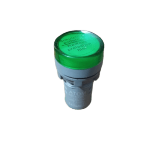 12V to 285V 20mA ATOM DC and AC Flush Panel Mount LED Indicator Light Green Color