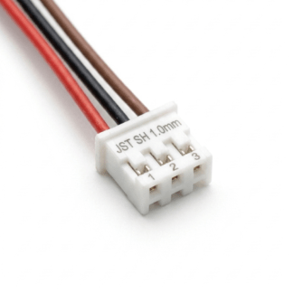 JST-SH 1.0mm pitch 3pin 300mm female to wire cable connector